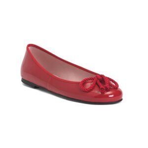 PRETTY BALLERINAS Red Made In Spain Leather Rosario Ballet Flats
